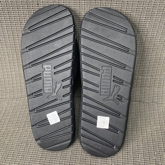 Puma cool cat V Mens Size 12 Black Slide Sandals - Picture 3 of 5